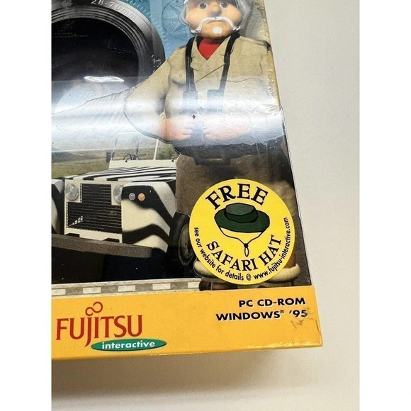Vintage Survival Virtual Safari 1996 Fujitsu Interactive PC CD Windows 95 NEW - Picture 4 of 16